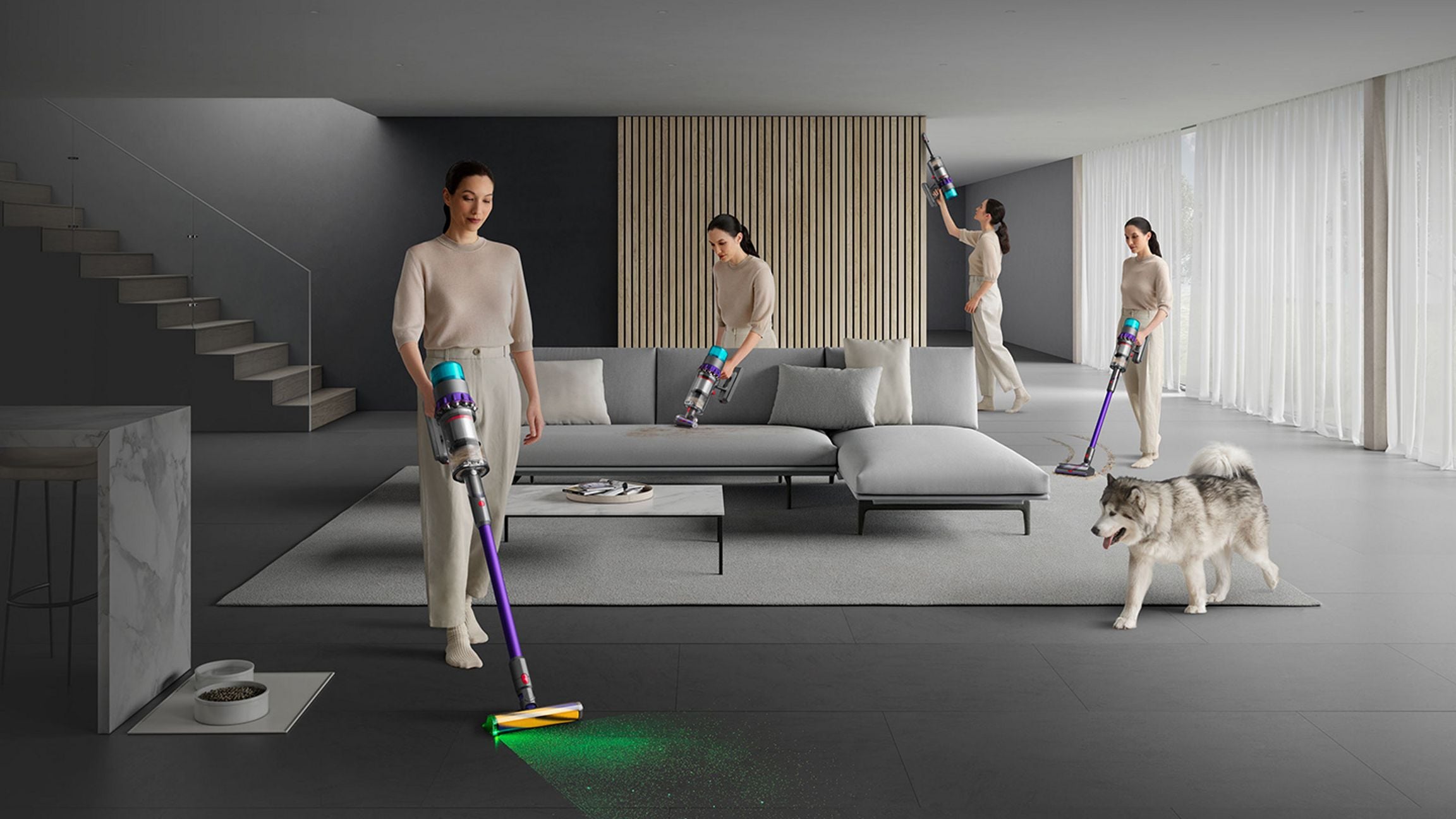 Dyson Gen5detect™ vacuum (Iron/Purple)